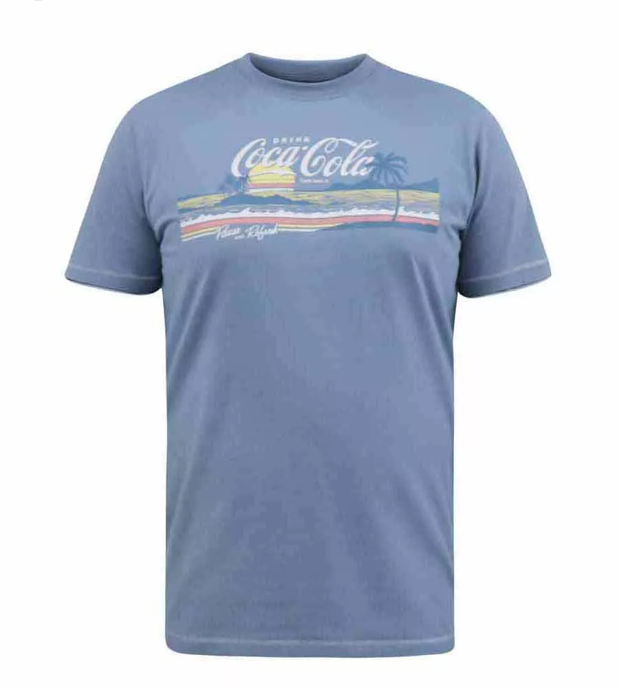 D555 Men's Coca Cola Printed T-Shirt Official Licensed Product Norfolk