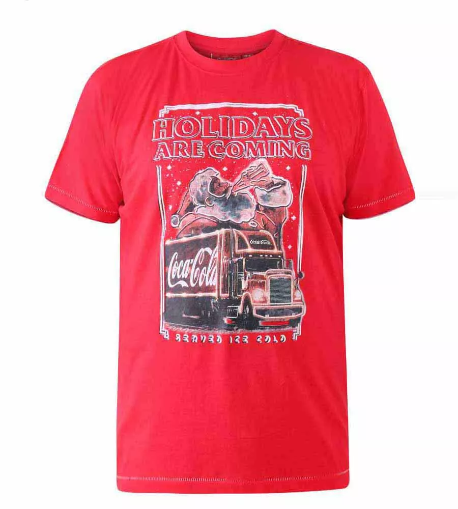 D555 Men's Coca Cola Truck Christmas T-Shirt Official Licensed Product Dalton