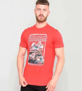 D555 Men's Coca Cola Truck Christmas T-Shirt Official Licensed Product Dalton