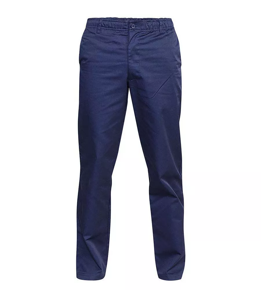 D555 Full Elasticated Waist Mens Navy Rugby Trousers Pants