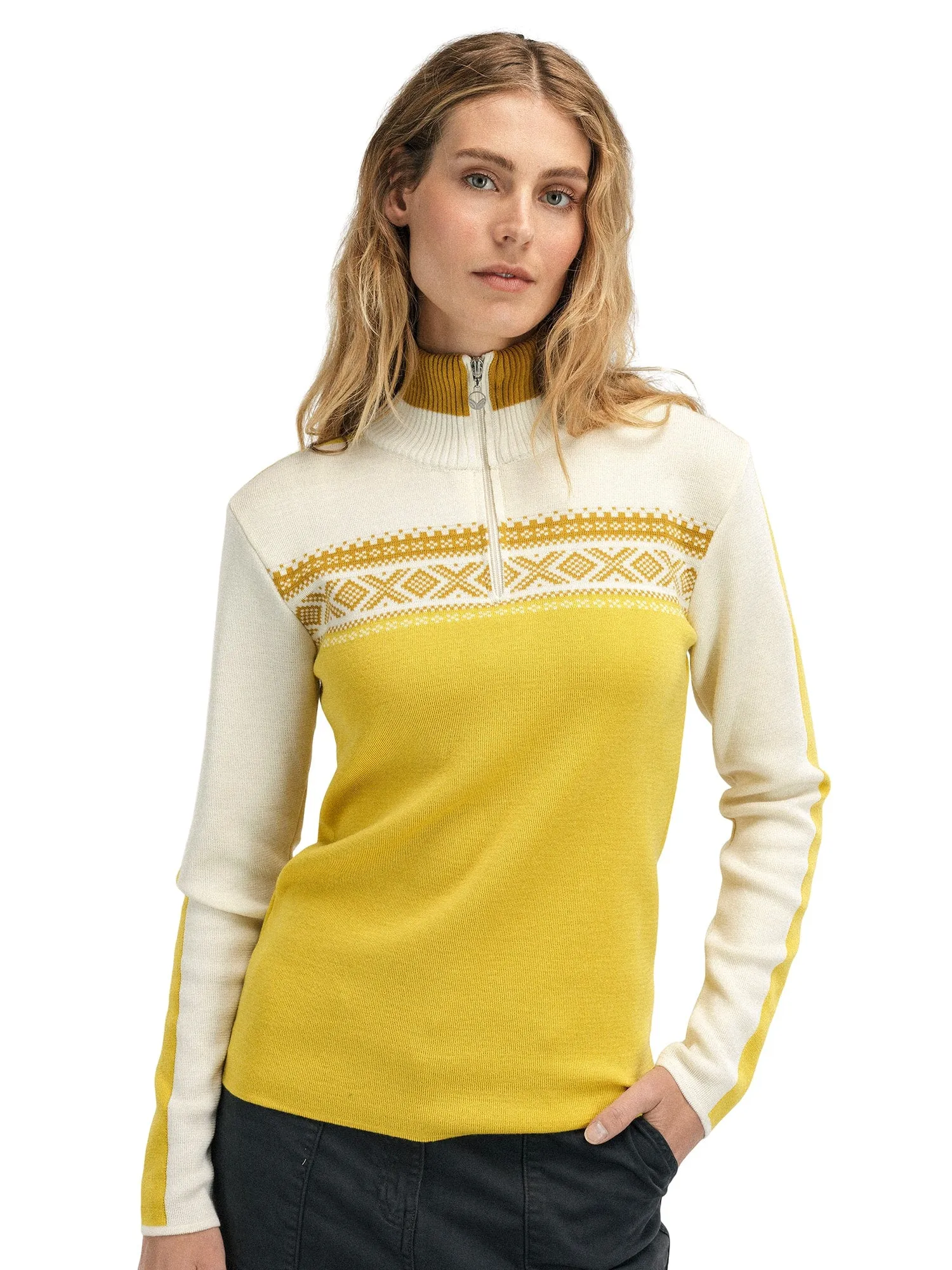 Dale of Norway Dystingen Sweater Women's Sweet Honey Off White Mustard