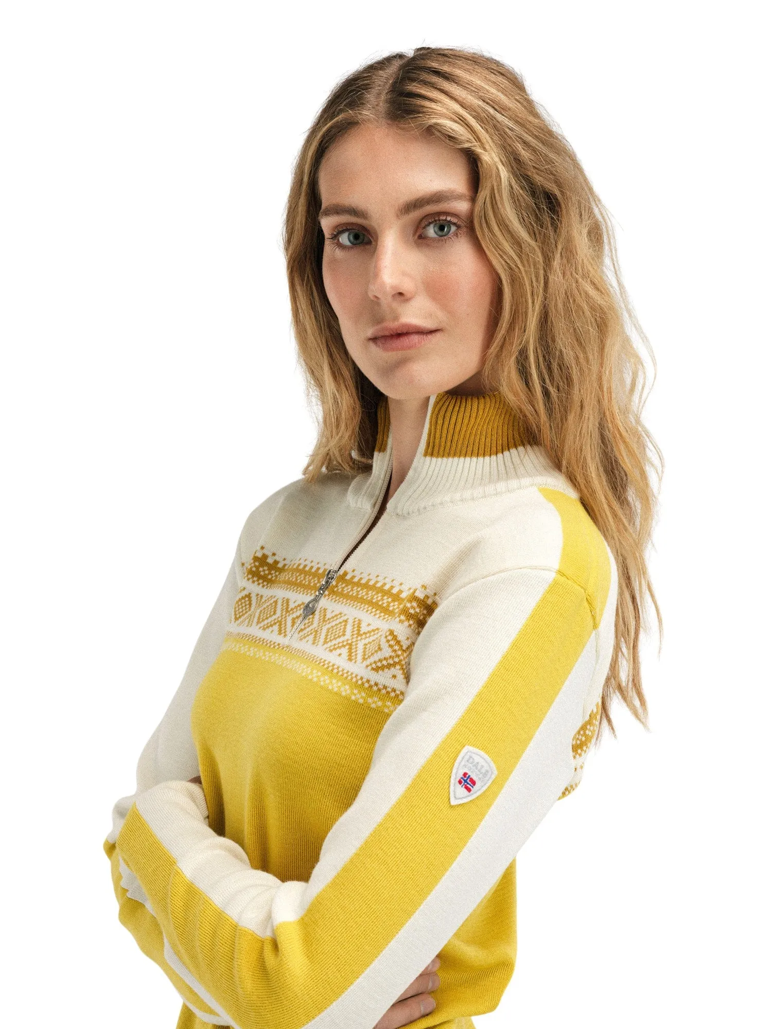 Dale of Norway Dystingen Sweater Women's Sweet Honey Off White Mustard