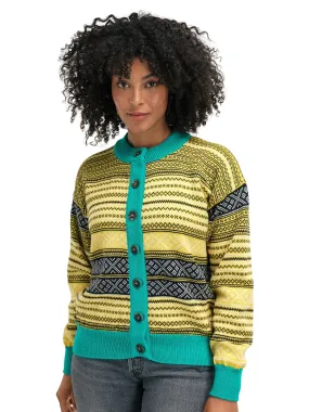 Dale of Norway Skarpoy Cardigan Women's Sweet Honey Peacock Navy