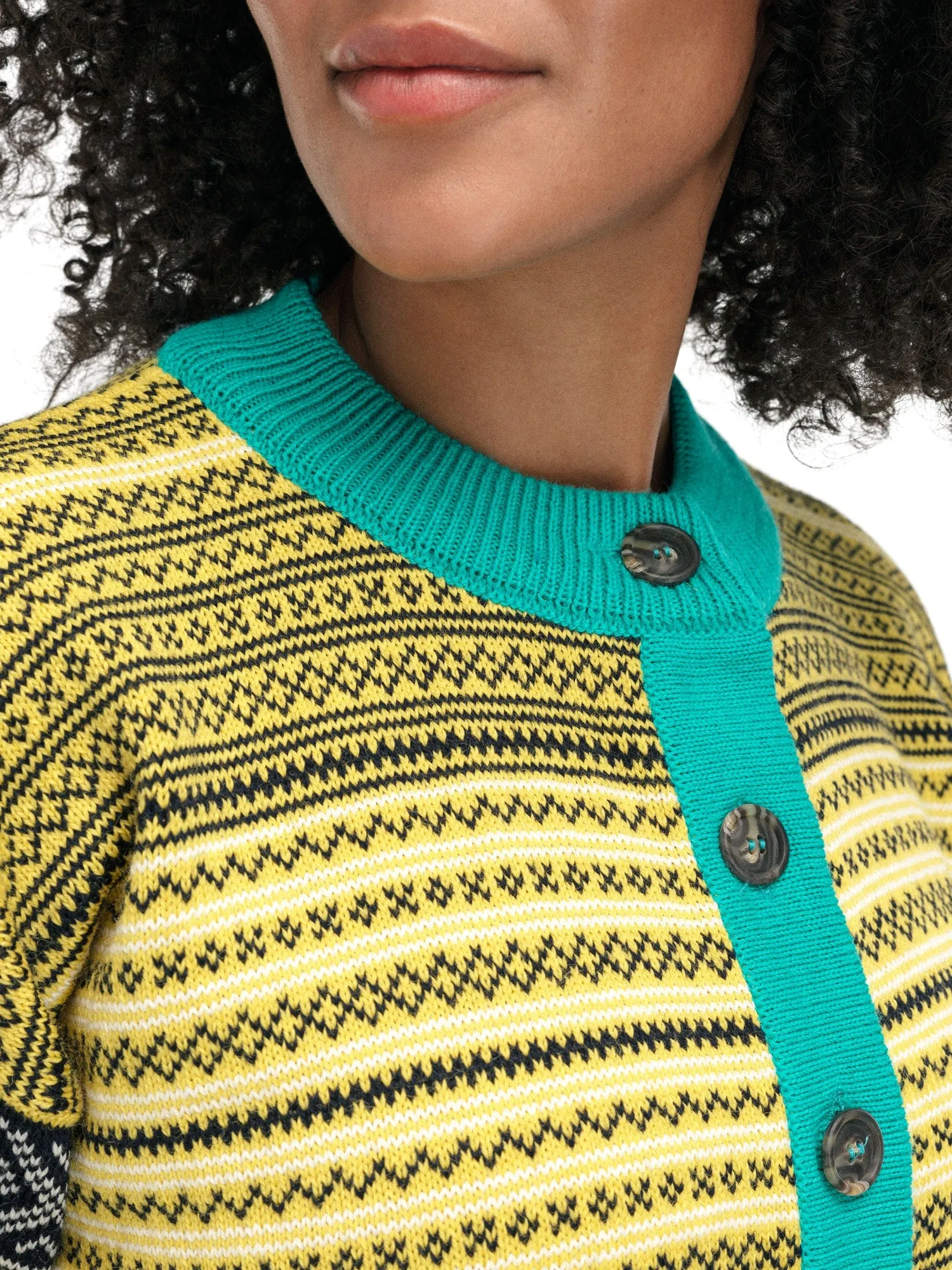 Dale of Norway Skarpoy Cardigan Women's Sweet Honey Peacock Navy