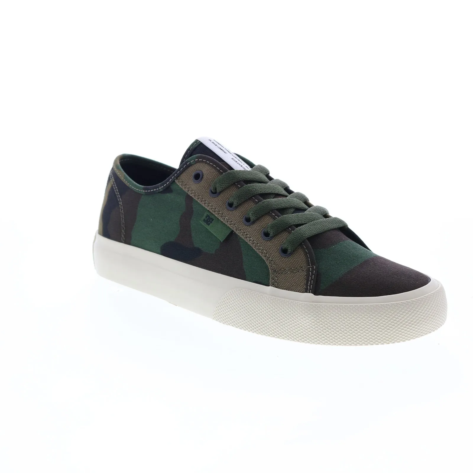 DC Men's Green Canvas Skate Sneakers - ADYS300672-CMO