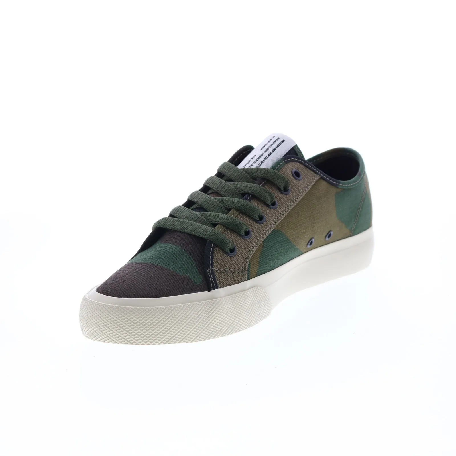 DC Men's Green Canvas Skate Sneakers - ADYS300672-CMO