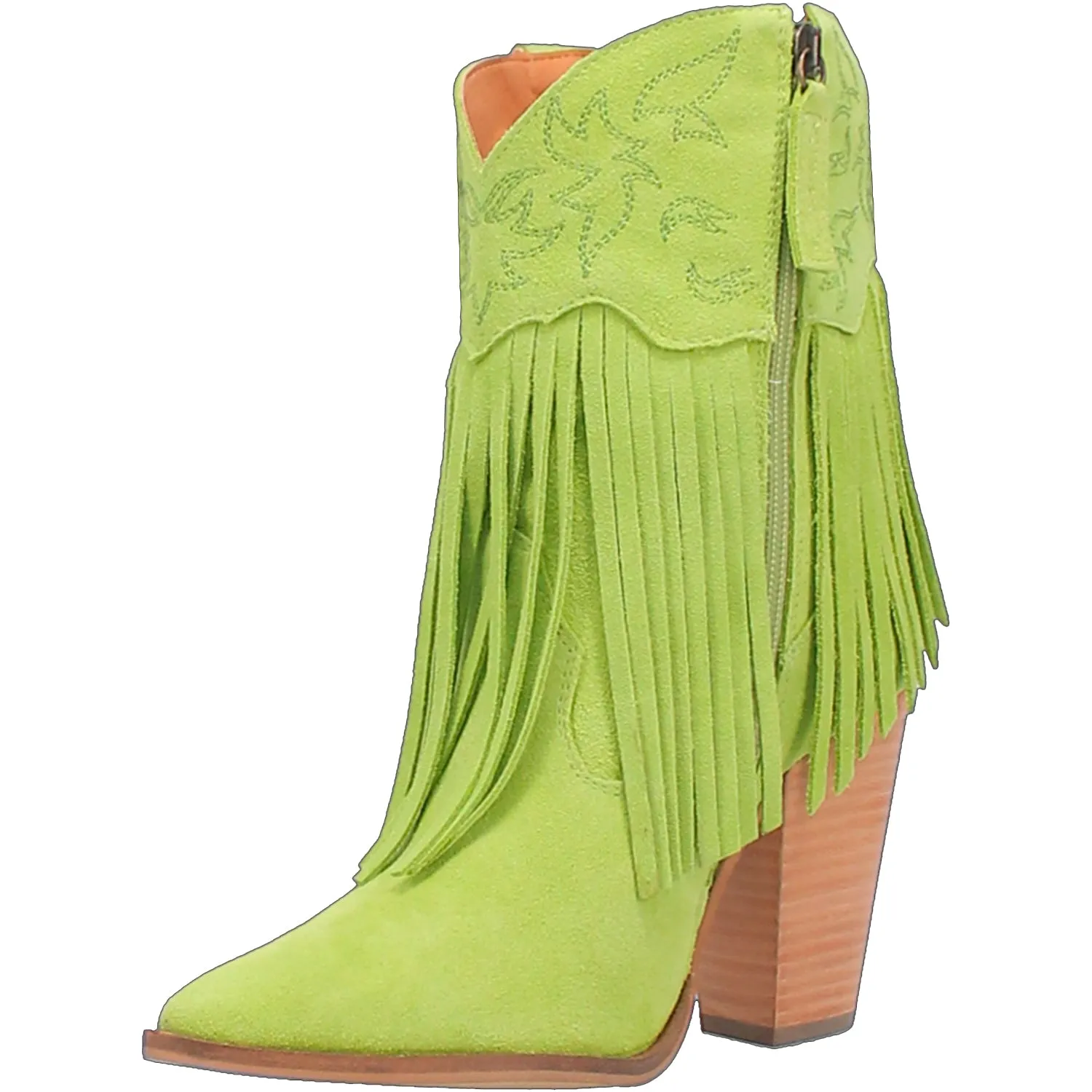 Dingo Lime Suede Fashion Boots for Women