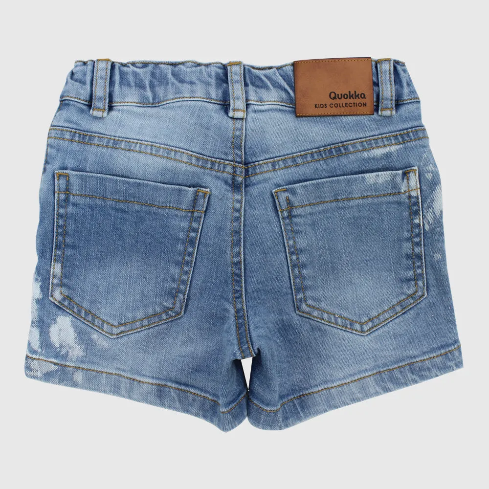 Distressed Denim Shorts