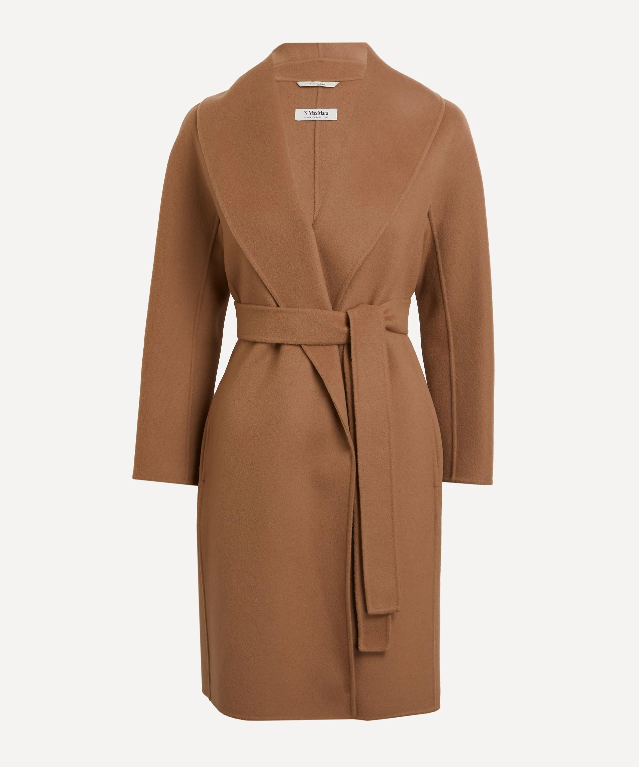 Double-Faced Short Wool Coat