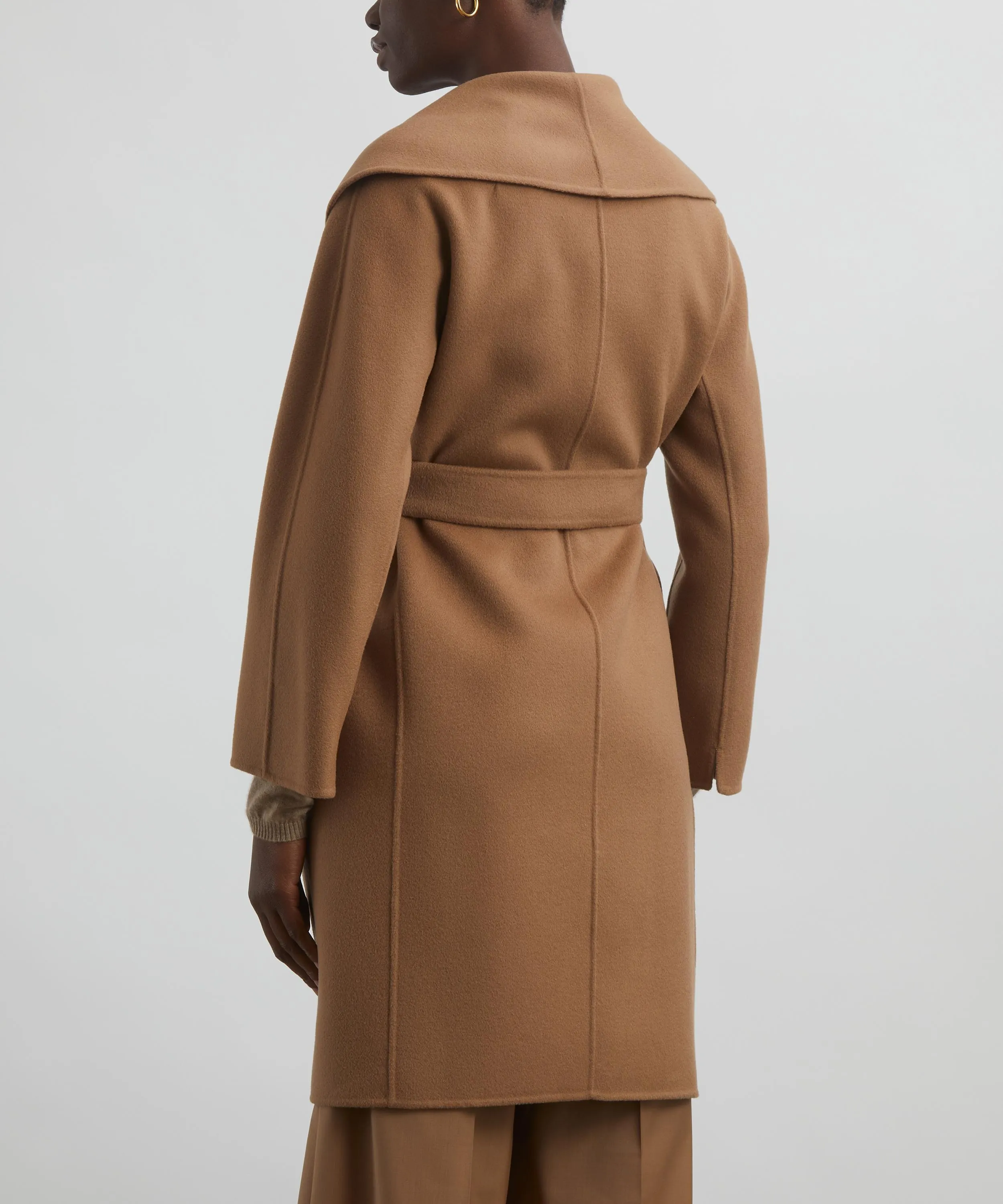 Double-Faced Short Wool Coat