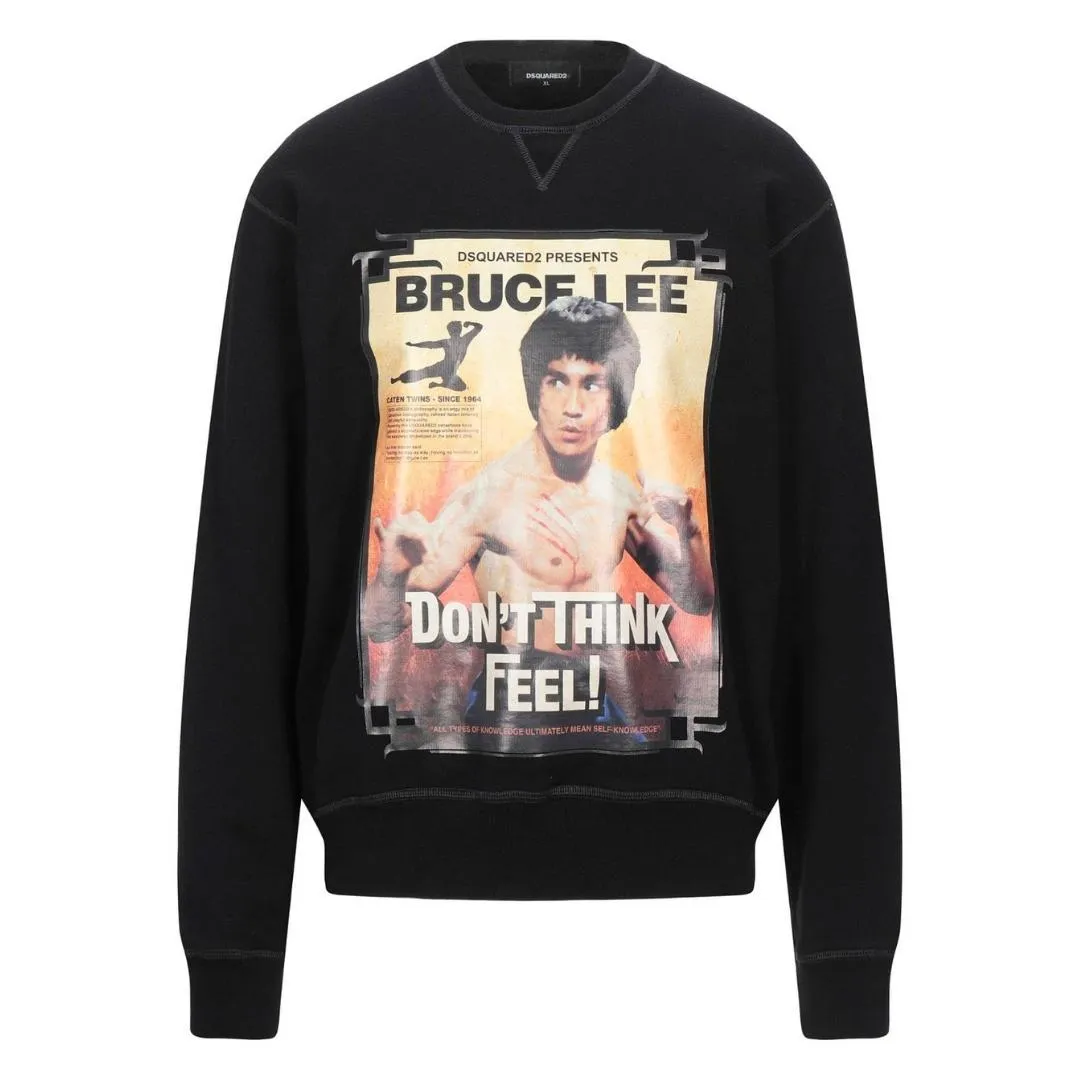 Dsquared2 Bruce Lee Black Sweater - Don't Think Feel - Shop Now