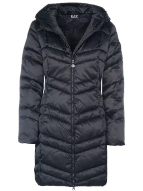 EA7 Emporio Armani Black Coat.