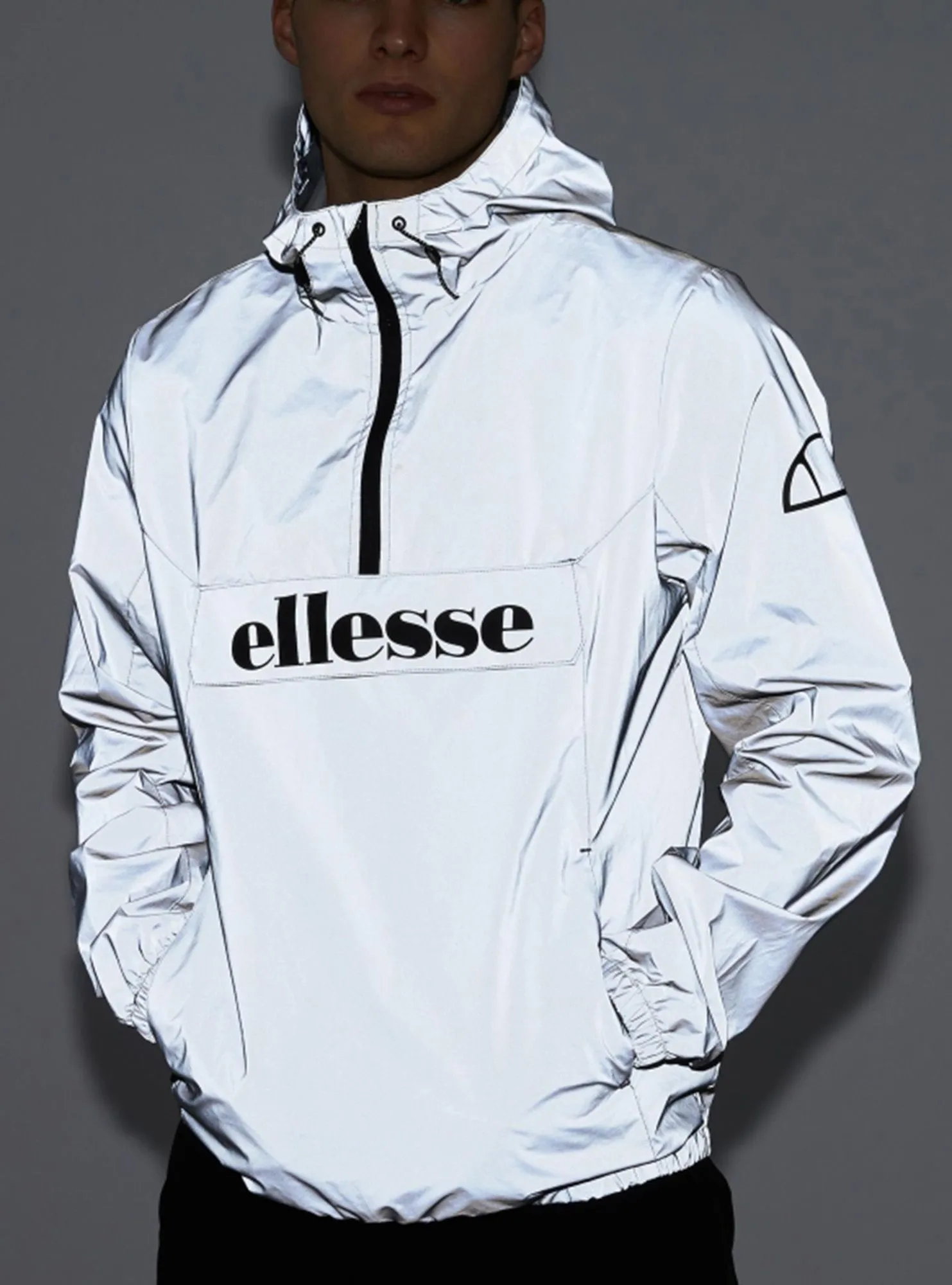 Reflective Hooded Cagoule Jacket by Ellesse Mens Acera