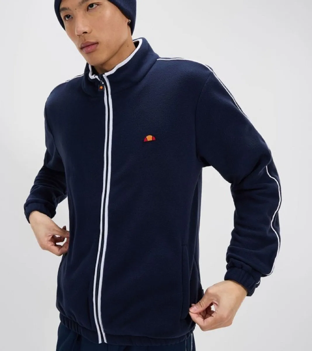 Navy Fleece Track Jacket by Ellesse Taboni