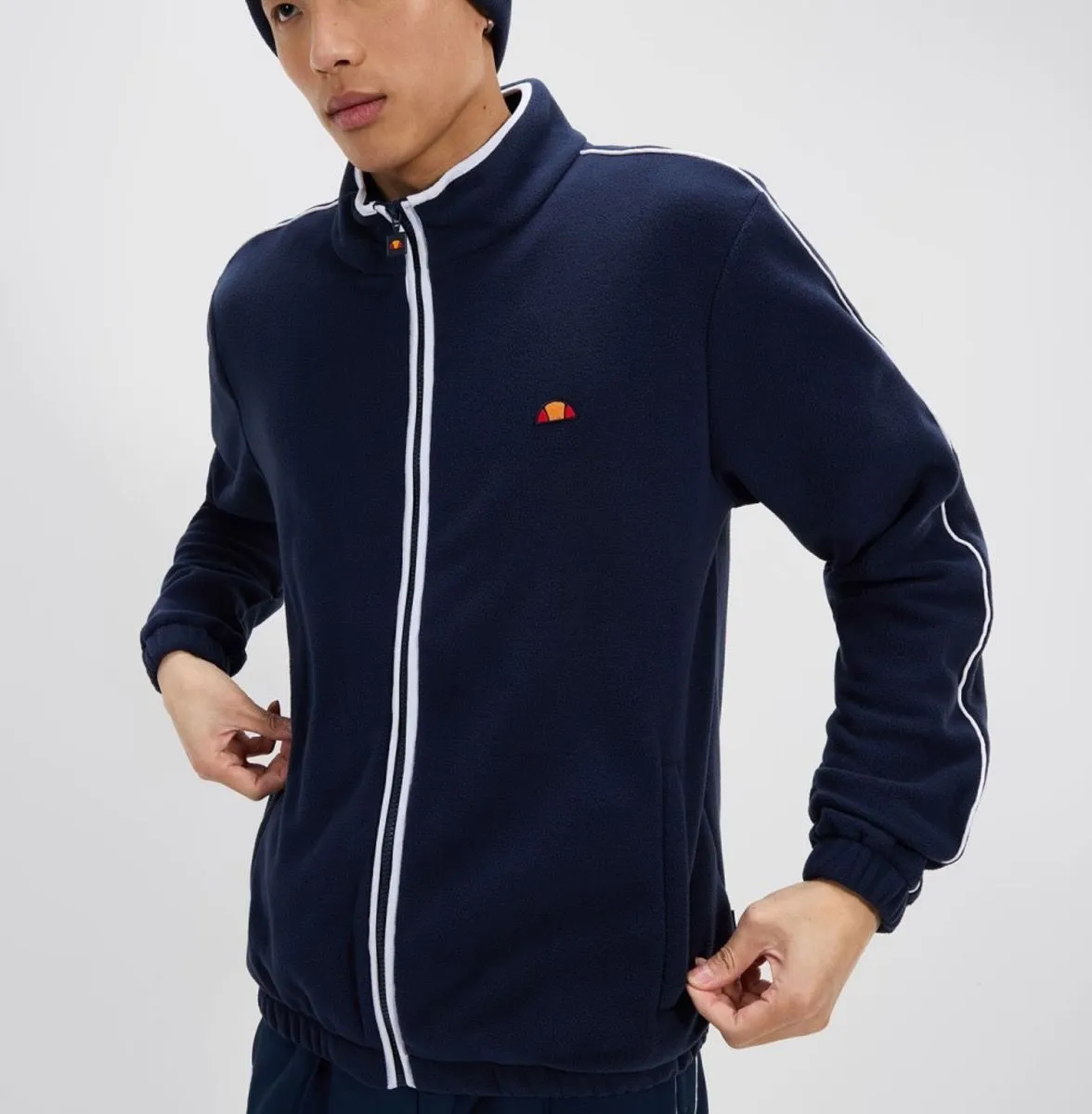 Navy Fleece Track Jacket by Ellesse Taboni