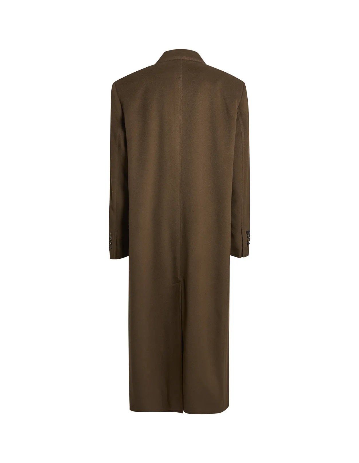 Dark Brown Laminated Print Coat by ETRO