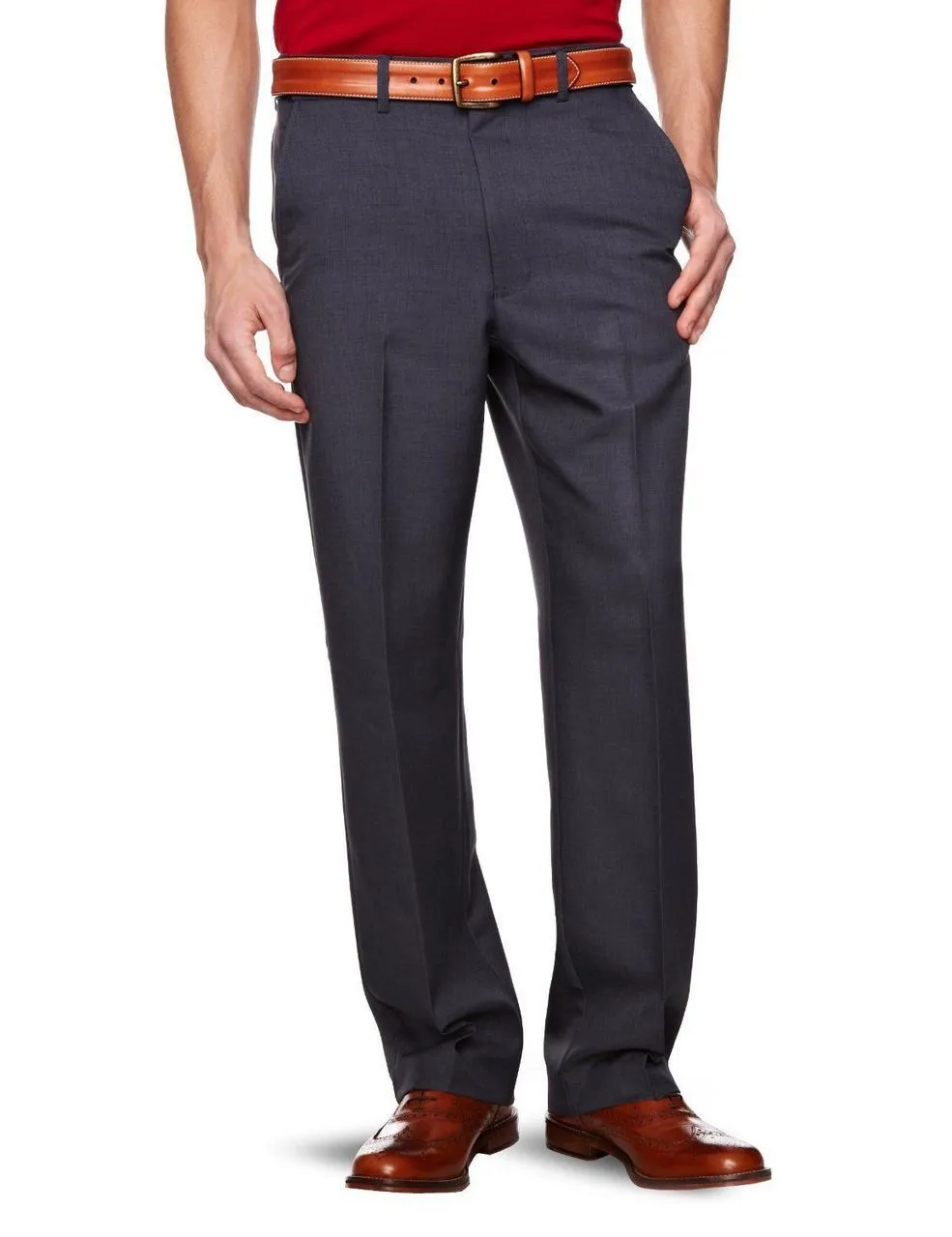 Flexi Waist Trousers in Storm Blue