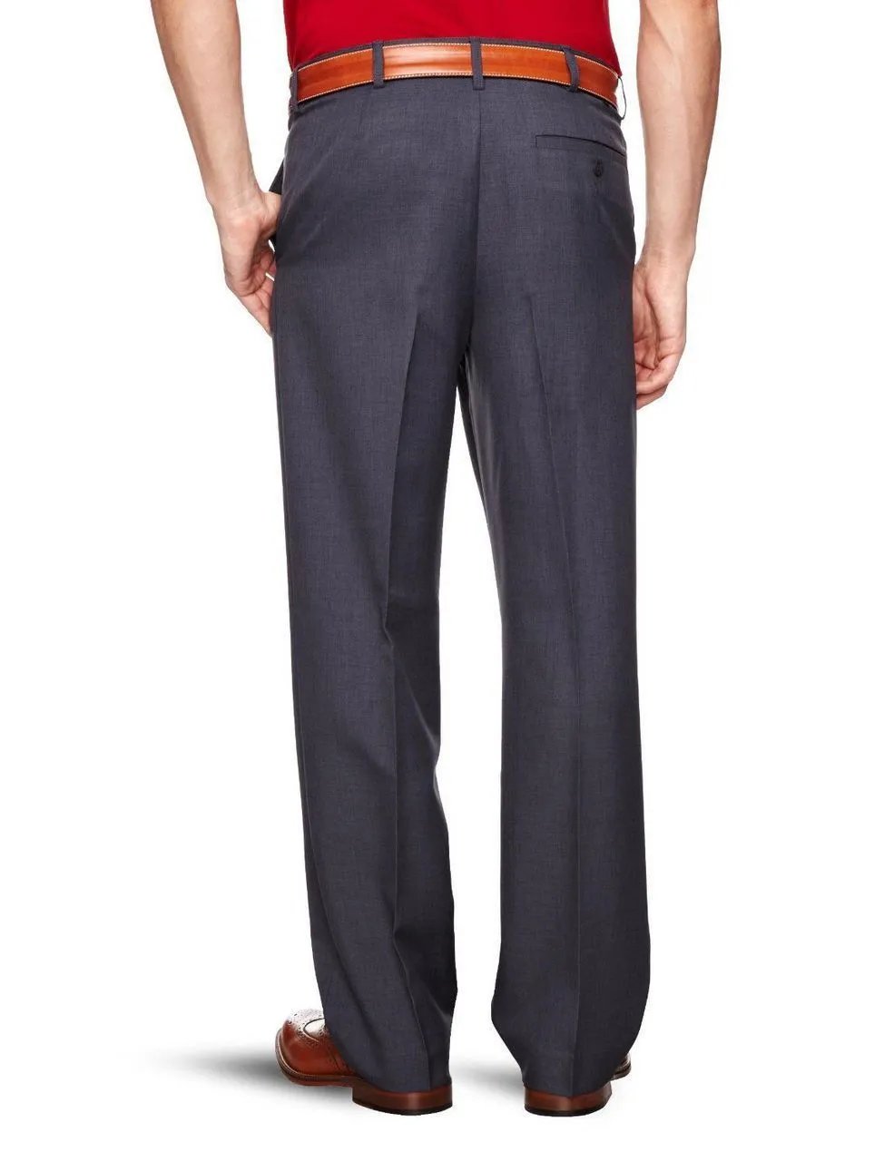 Flexi Waist Trousers in Storm Blue