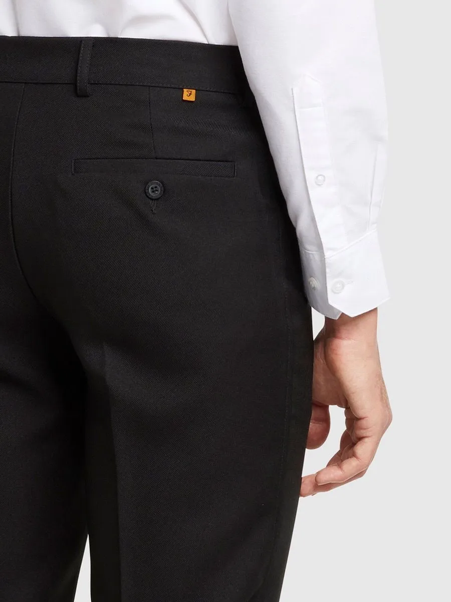 Farah Roachman Frog Pocket Black Trousers