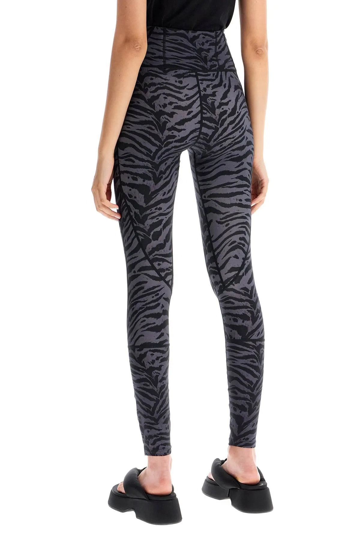 Fashionable Grey Animal Print Athletic Tights