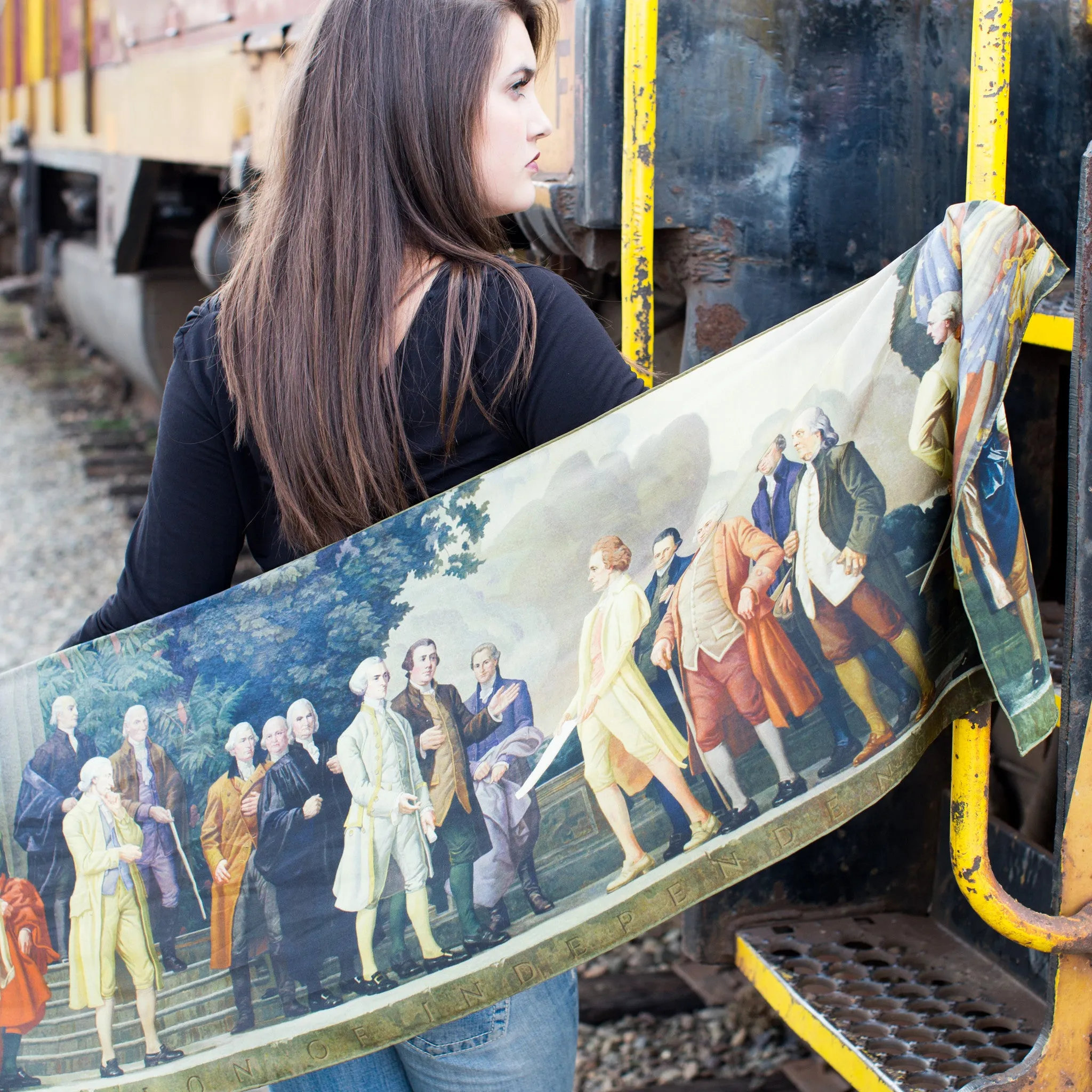 Faulkner Mural Silk Scarf Declaration