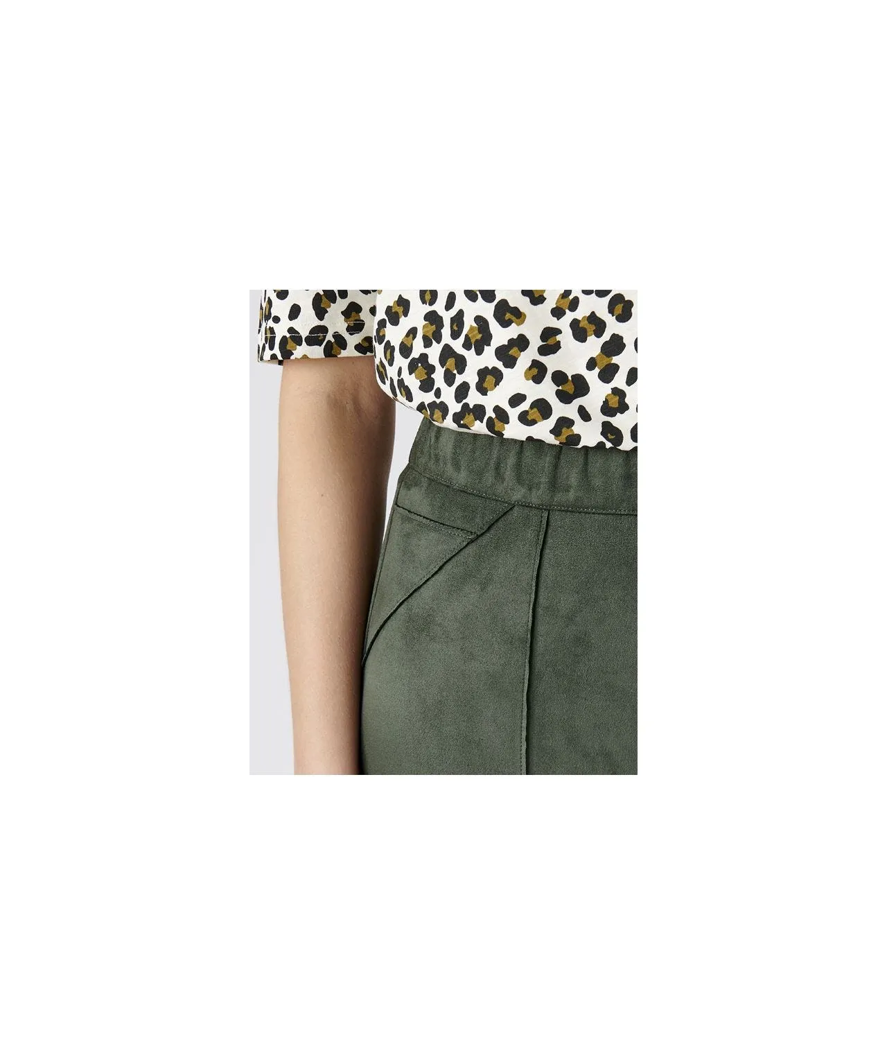 Faux Suede Trousers