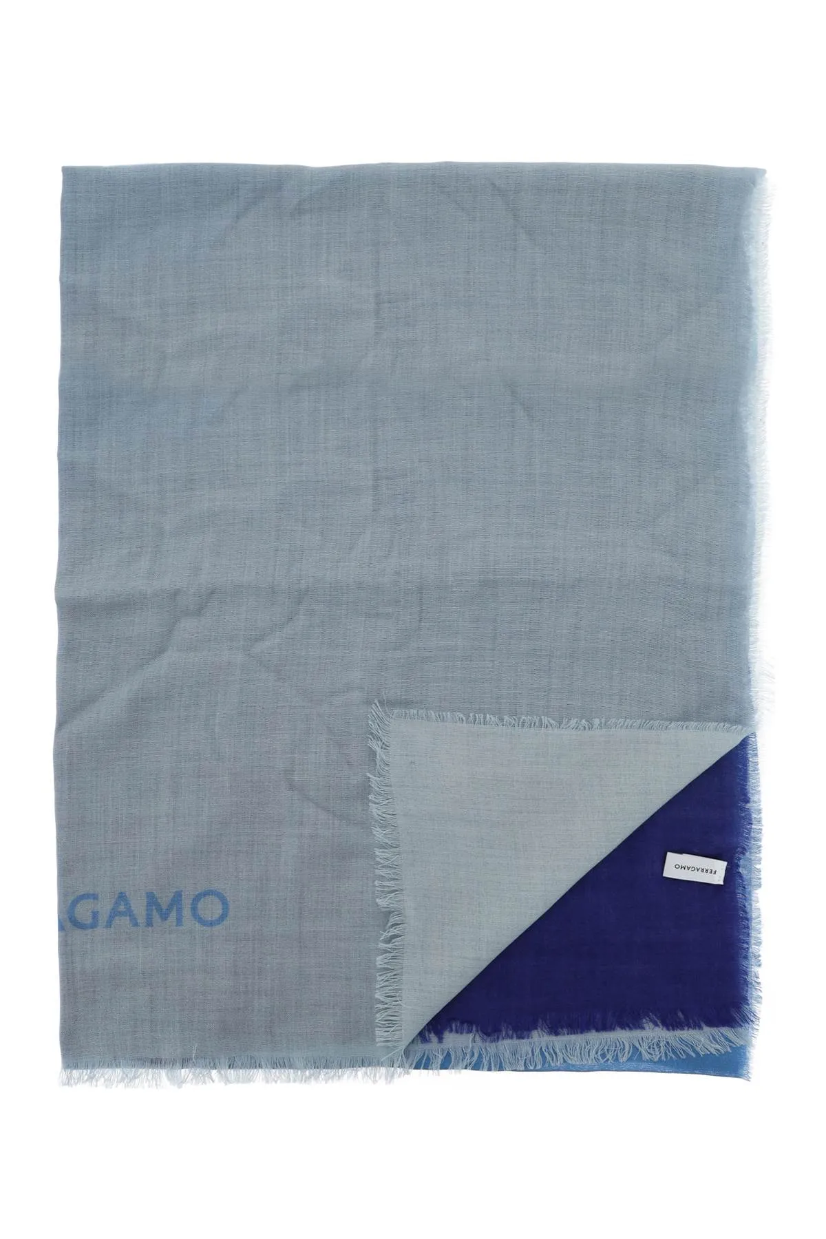 FERRAGAMO cashmere silk stole in gradient pattern