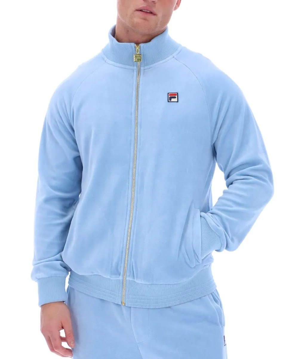 Blue Bell Fila Eddie Velour Ribbed Track Jacket