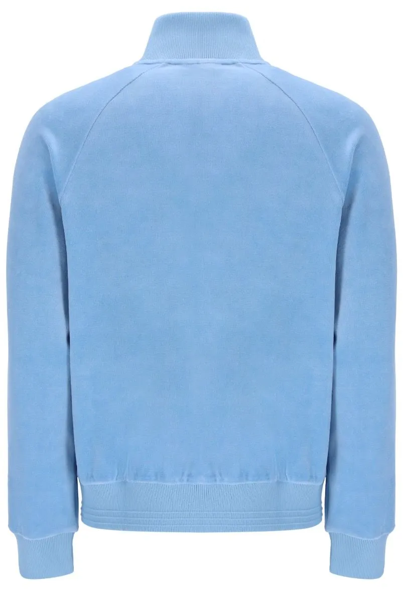 Blue Bell Fila Eddie Velour Ribbed Track Jacket