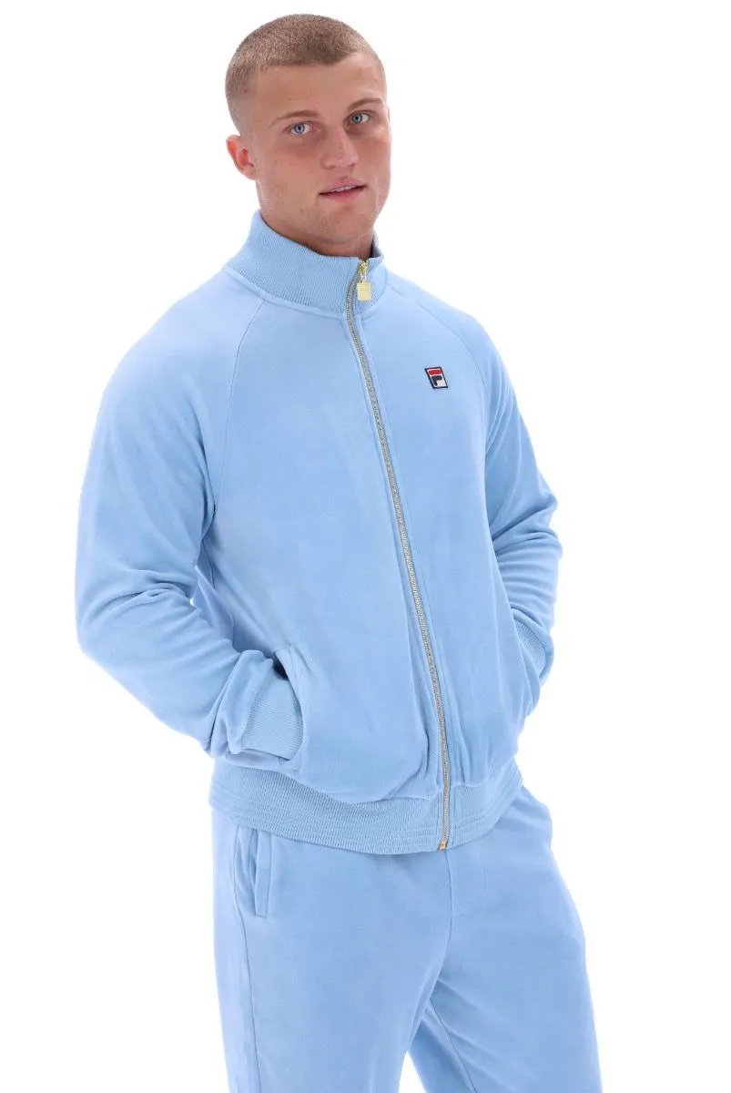 Blue Bell Fila Eddie Velour Ribbed Track Jacket