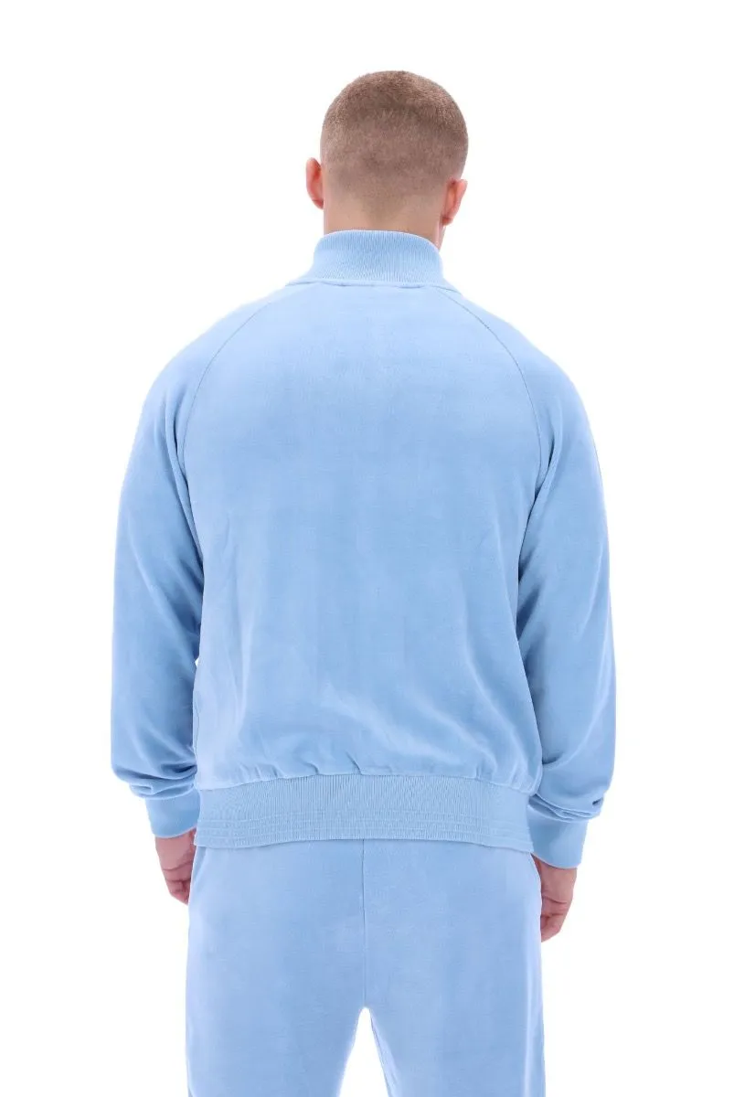 Blue Bell Fila Eddie Velour Ribbed Track Jacket