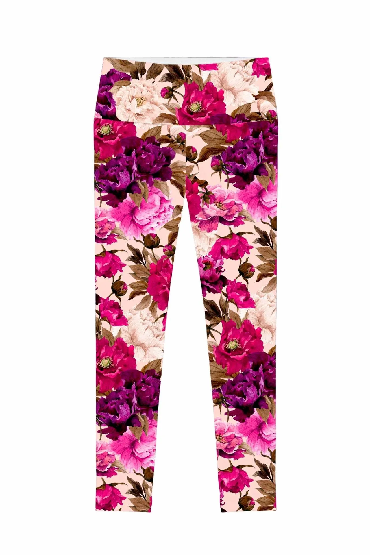 Floral Print Women's Vintage Charm Performance Leggings by Lucy.
