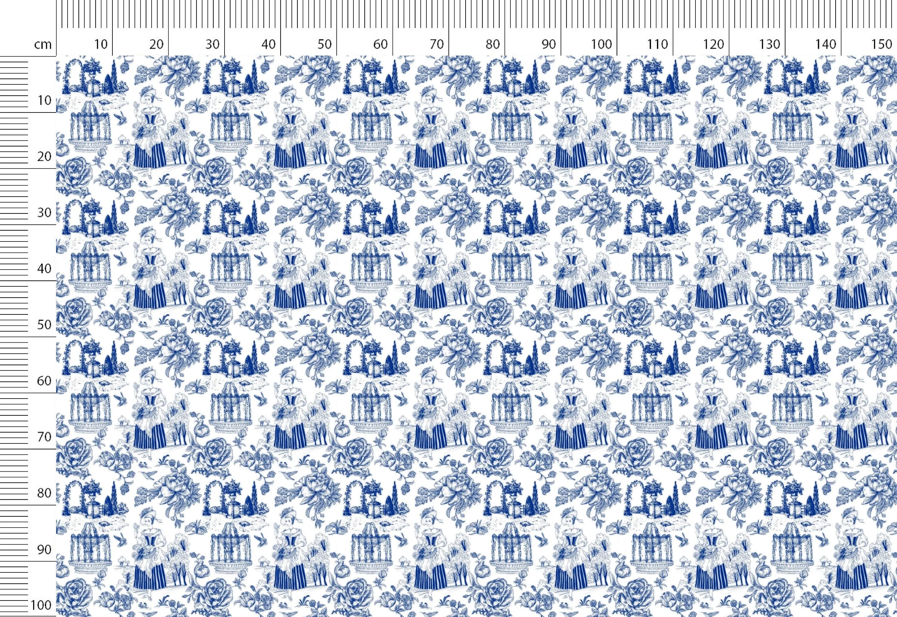 French Toile de Jouy Print Linen Fabric for Bedding, Curtains, Dresses, Clothing, Table Cloth & Pillows - Buy Now!