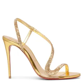 Gold Crystal Rosalie 100 Christian Louboutin sandals