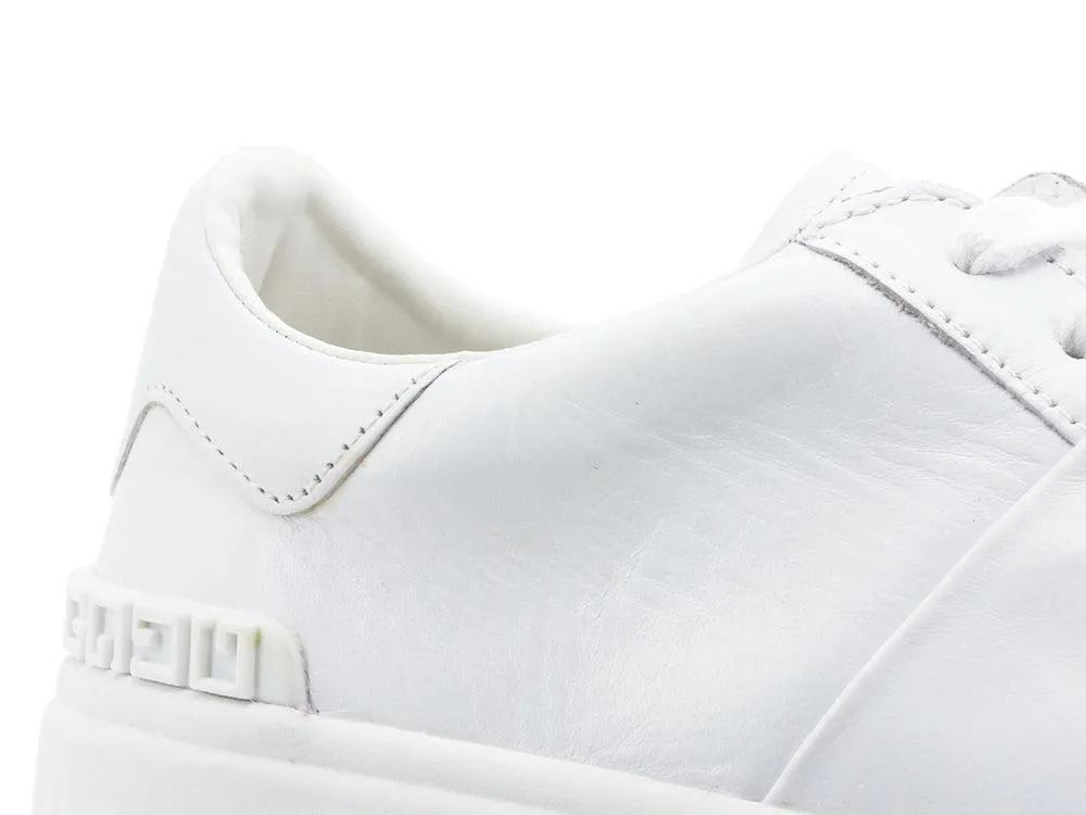 GUESS White Leather Men's Sneaker with Logo Strap - FM5VESFAL12