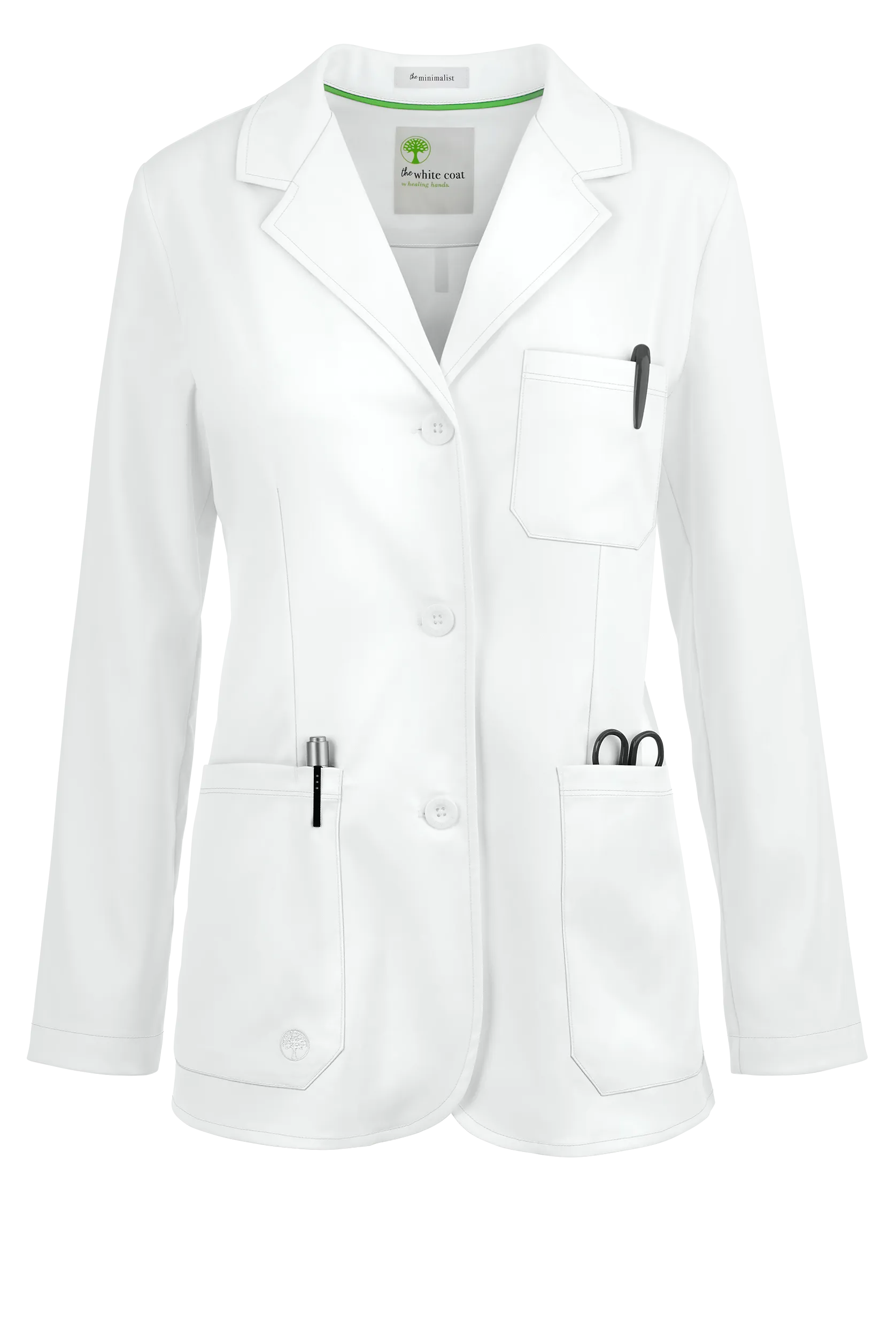 Healing Hands Women's 29-inch STRETCH Lab Coat White Coat