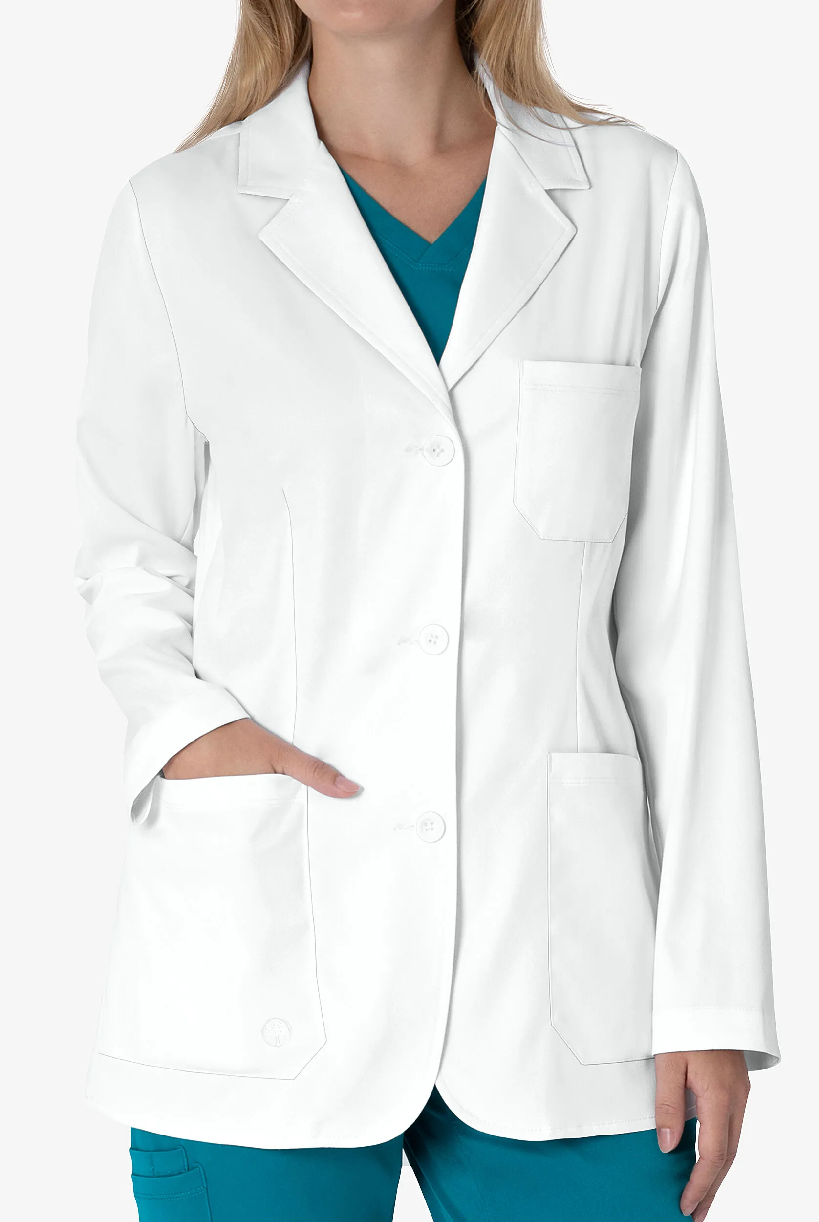 Healing Hands Women's 29-inch STRETCH Lab Coat White Coat