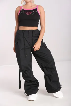 Hell Bunny Nickel Cargo Trousers Dark Ages