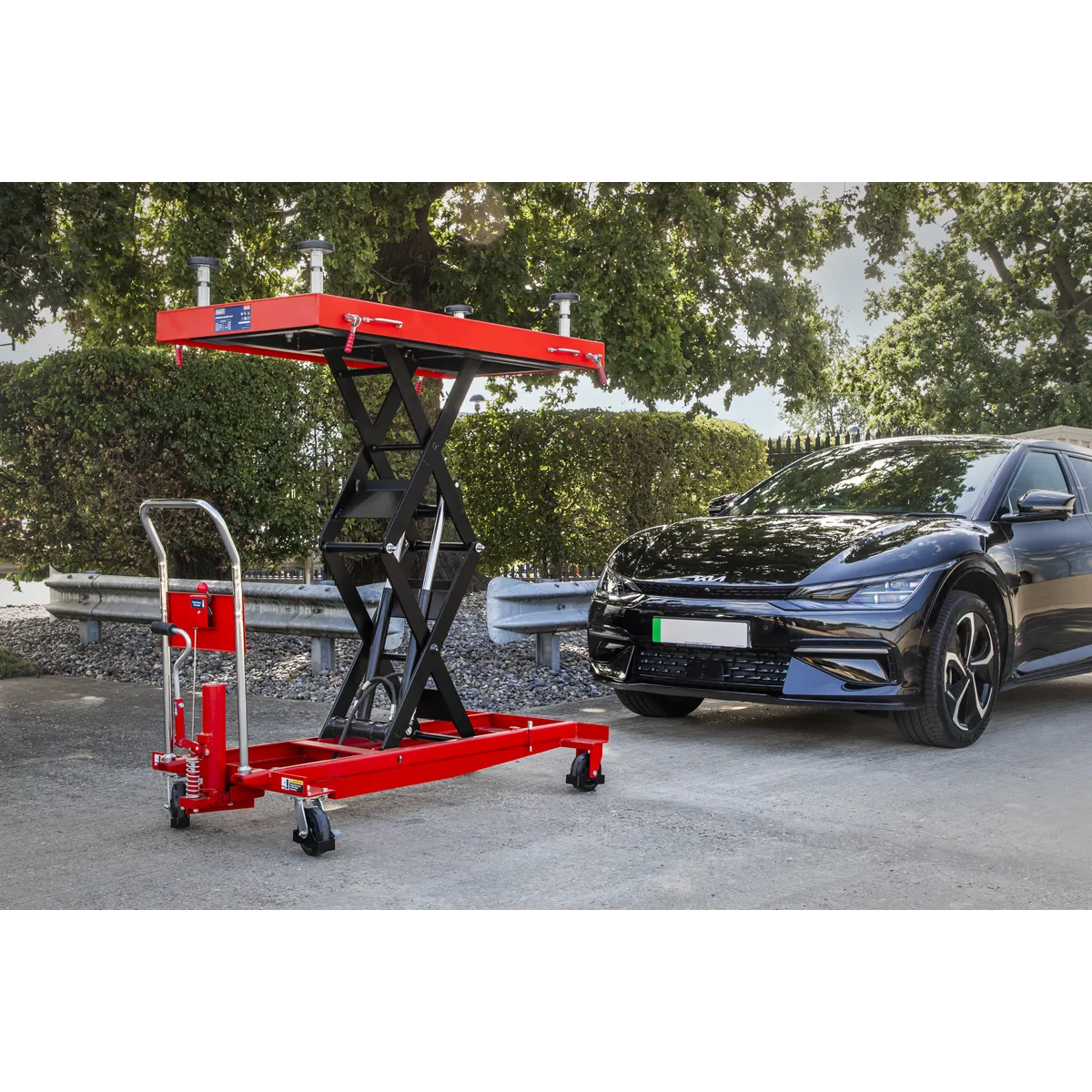 High Lift EV Battery Lift/Hydraulic Platform Truck 1000kg Capacity