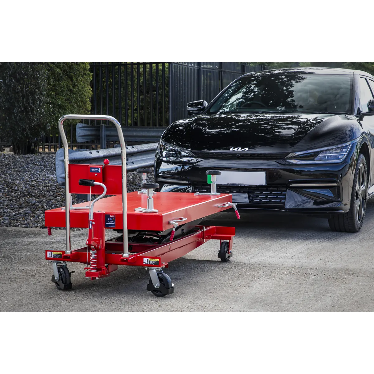 High Lift EV Battery Lift/Hydraulic Platform Truck 1000kg Capacity