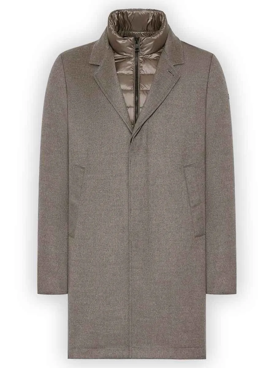 High-Quality Peter Belted Cashmere Suede Coat by Loro Piana