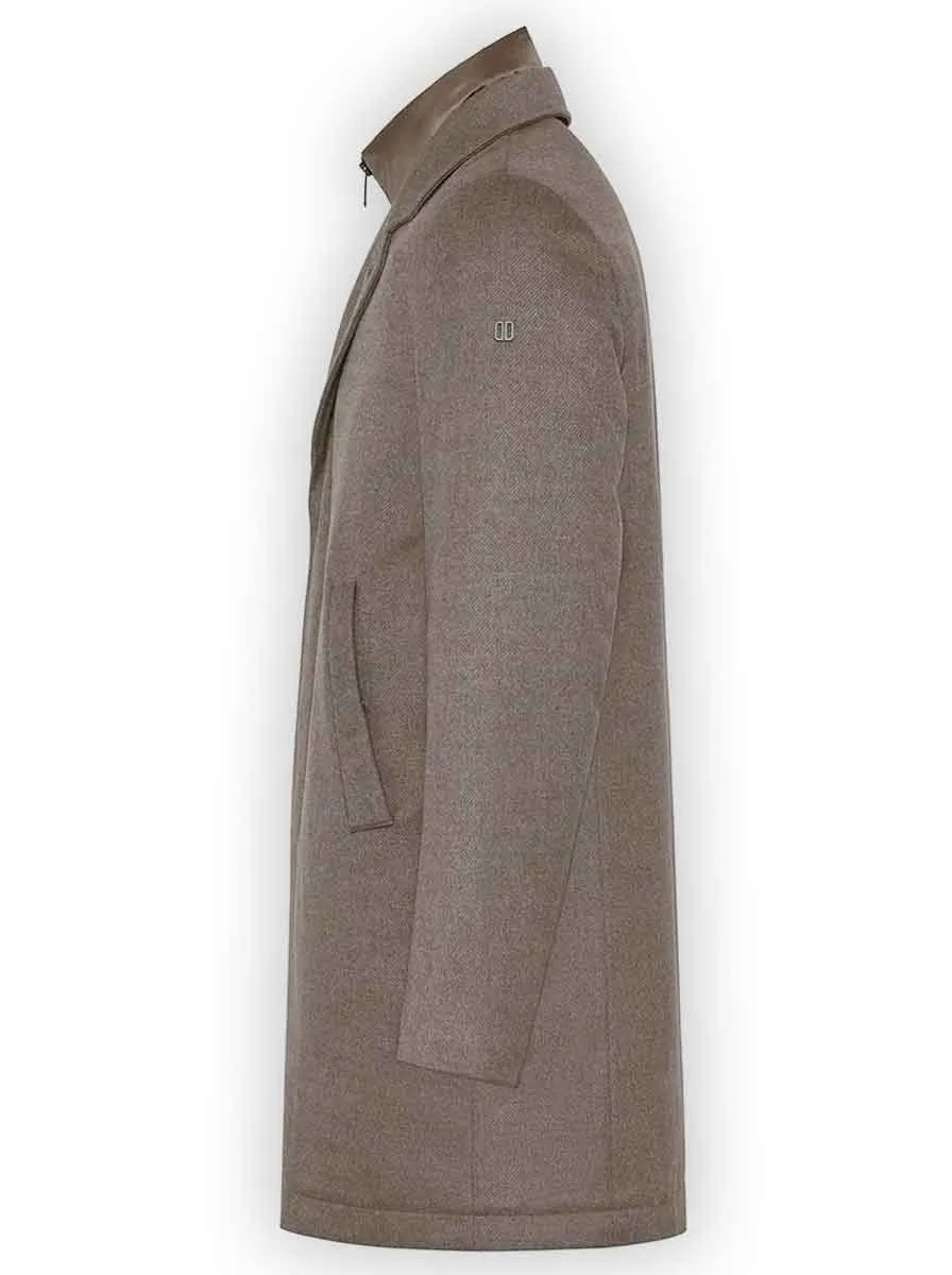 High-Quality Peter Belted Cashmere Suede Coat by Loro Piana