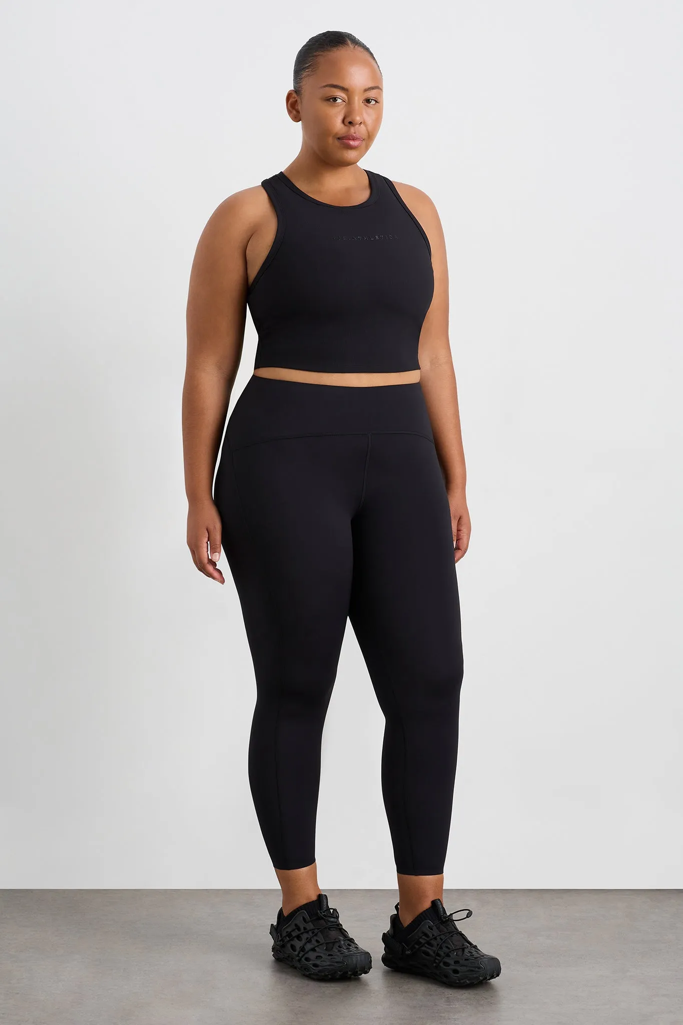 High-Waisted 7/8 Legging in Peach - Style 232