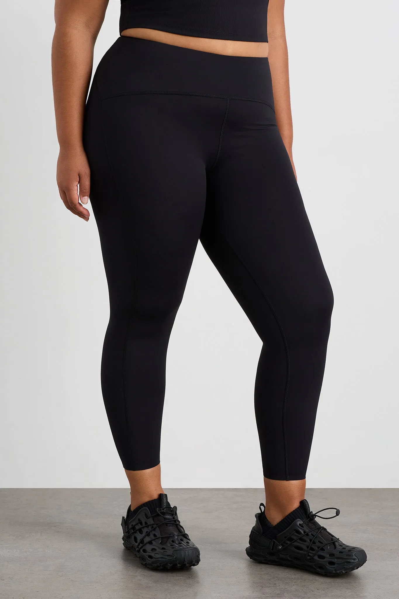 High-Waisted 7/8 Legging in Peach - Style 232