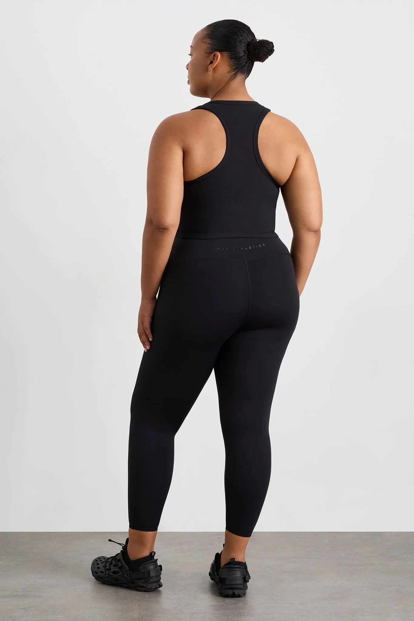 High-Waisted 7/8 Legging in Peach - Style 232