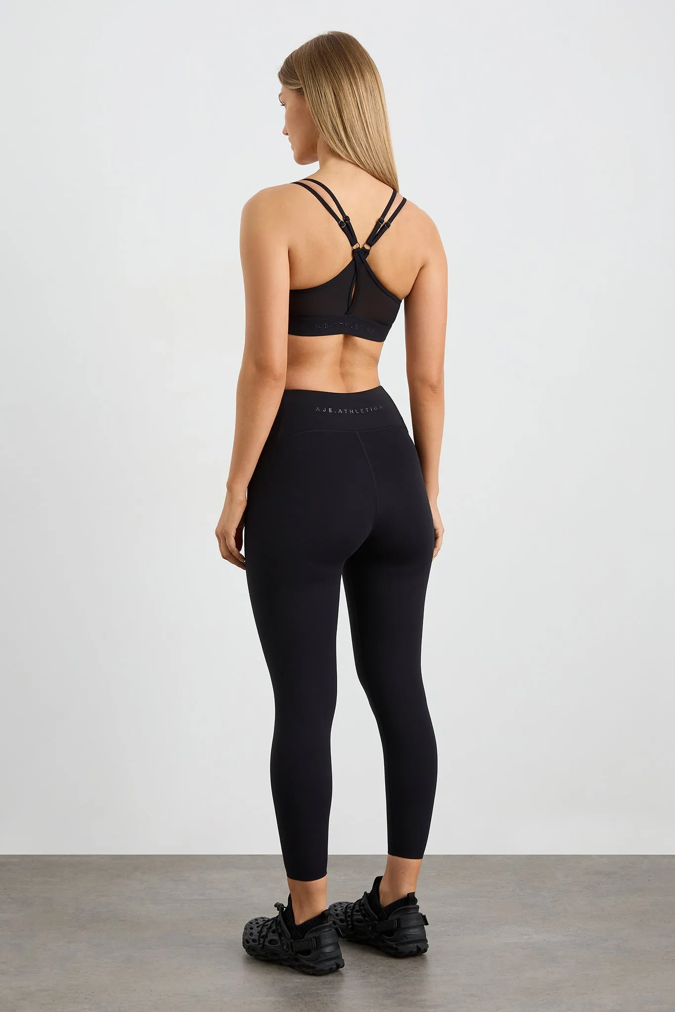 High-Waisted 7/8 Legging in Peach - Style 232