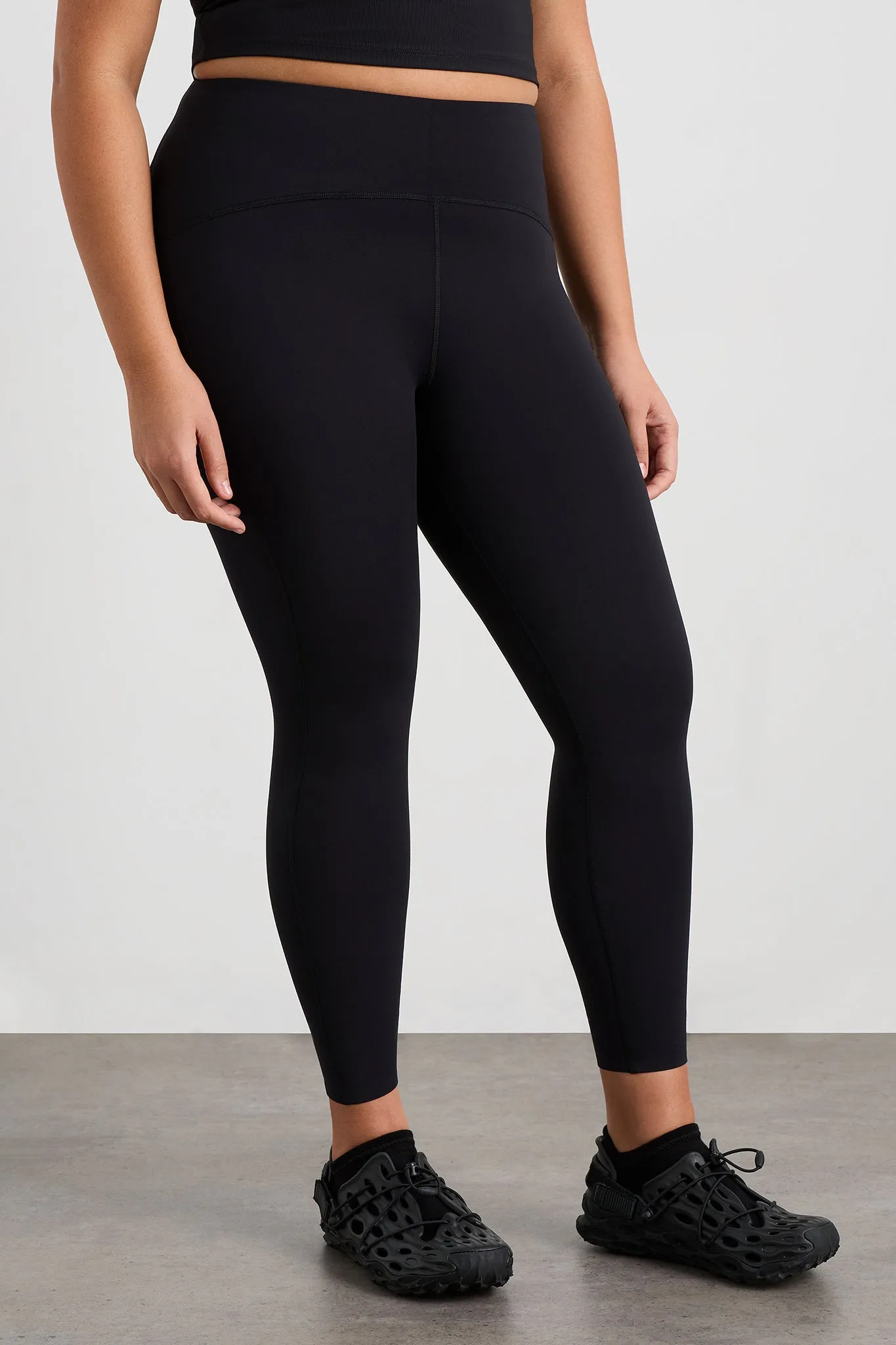 High-Waisted 7/8 Legging in Peach - Style 232