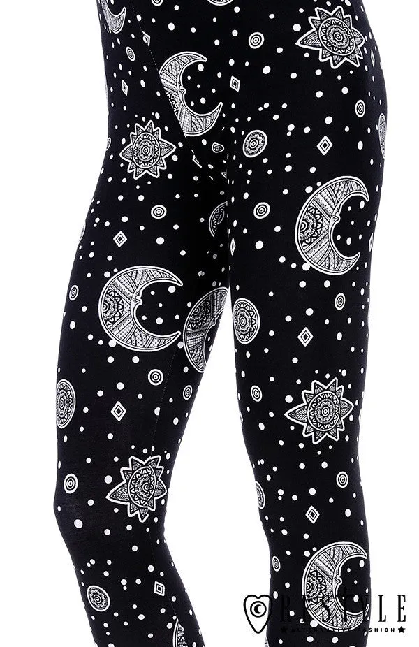 Hippie Moon Leggings with Fast Shipping