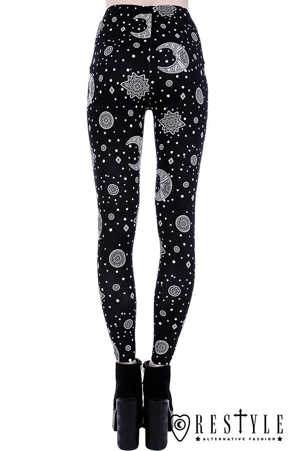 Hippie Moon Leggings with Fast Shipping