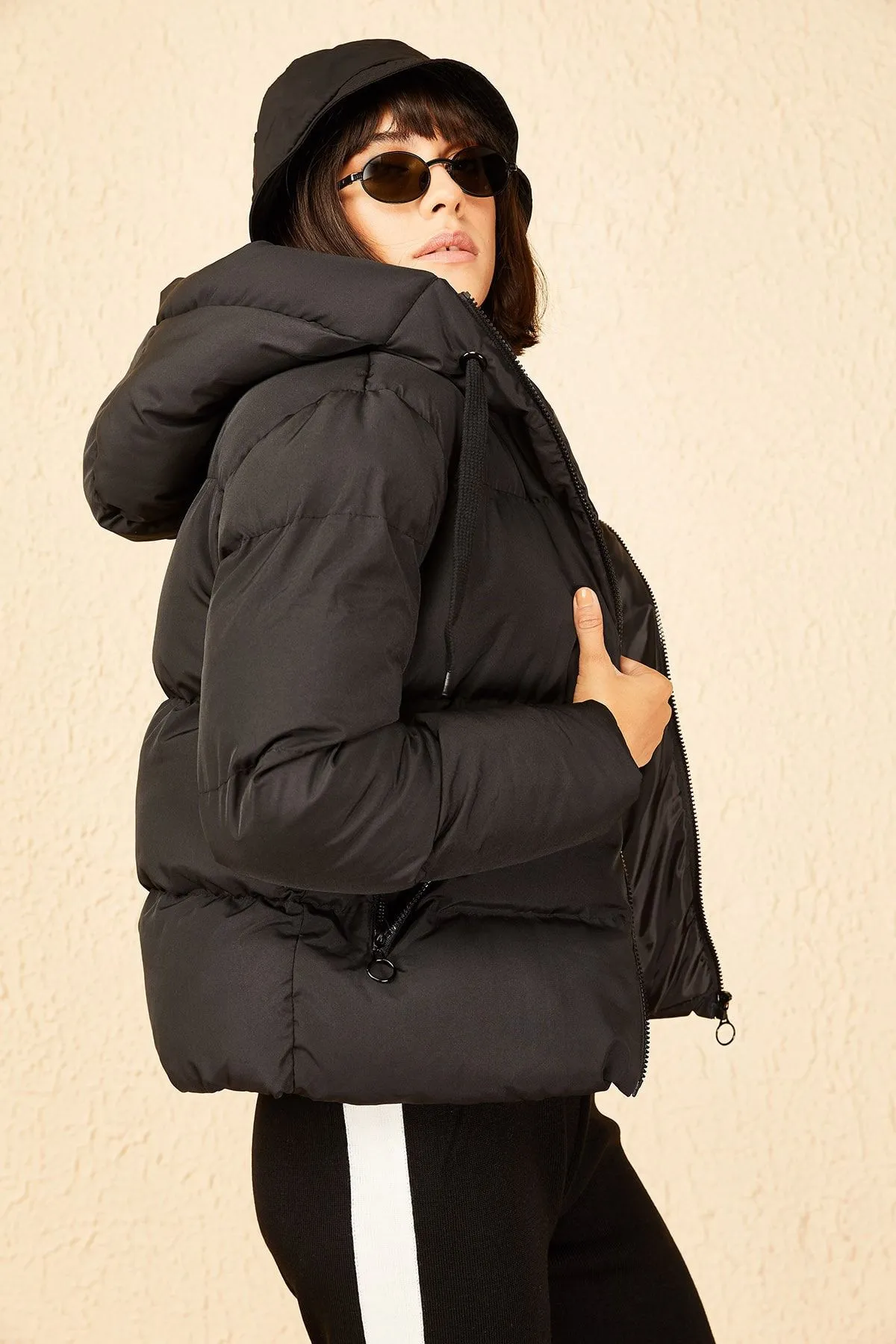 Hooded Puffer Jacket for Women